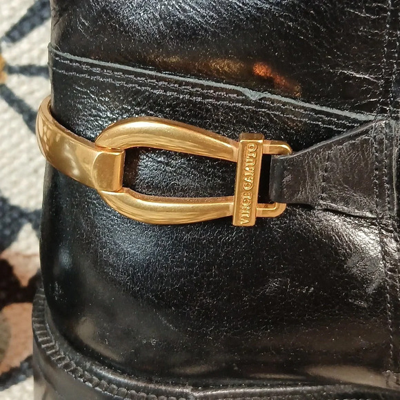 Vince Camuto Women's Amanyir Knee High Boot in Black Leather size 6.5 - Picture 8 of 14